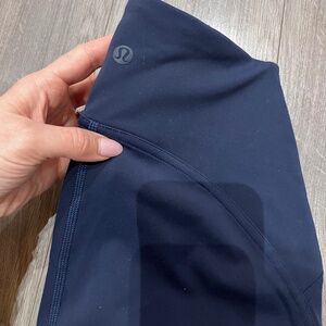 lululemon instill navy leggings athletic workout